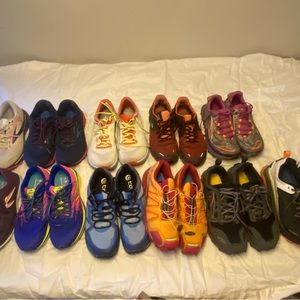 Women’s running and trail shoes size 10